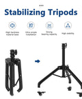 Durable Iron Alloy Salon Tray Cart on Wheels With Adjustable Height and 360 Degree Swivel Easy Clean Tattoo Tray Stand by ZHOOGE