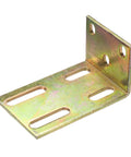Adjustable L Brackets For Sliding Doors Dual Row Right Angle Bracket With Guide Roller Mount Thickened Steel Galvanized Finish Gate Hardware