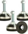 Heavy Duty Leg Levelers For Workbench Machine Or Cabinet 2.36 Inch Base Diameter With Anti Skid Pads Adjustable Feet Levelers M12