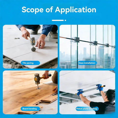 Scope of application for Adjustable Height Countertop Leveler Pro With Powerful Vacuum Suction Grip Durable Rubber Cups for granite marble quartz