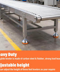 Heavy duty adjustable leveling feet with a 2.36 inch base, M12 thread and 50mm screw length, crafted from chrome plated carbon steel