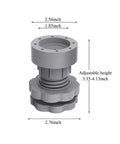 Four pack adjustable leveling feet deliver stable wobble free support for washing machines and appliances, with easy height adjustment
