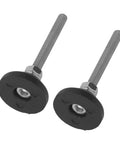 Protect floors and stabilize heavy machines with adjustable, swivel leveling feet featuring a reinforced nylon base and non-slip pad.