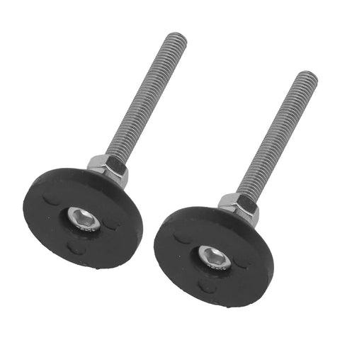 Protect floors and stabilize heavy machines with adjustable, swivel leveling feet featuring a reinforced nylon base and non-slip pad.