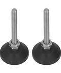 Adjustable M6 Vibration Isolation Leveling Feet With 50mm Height Range Nylon Swivel Mounts 30mm Base For Furniture And Industrial Machinery Equipment Applications