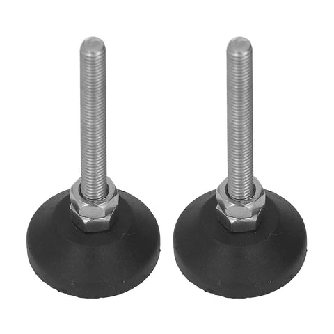 Adjustable M6 Vibration Isolation Leveling Feet With 50mm Height Range Nylon Swivel Mounts 30mm Base For Furniture And Industrial Machinery Equipment Applications