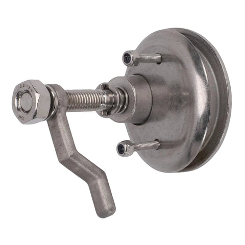 Jiawu boat cam latch, adjustable 1.25–2.75 in, marine-grade 316 stainless steel, flush-mount with back plate and red dot indicator