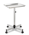 Rolling Salon Tray On Wheels For Pros In Salons And Tattoo Studios Adjustable Height Hair Stylist Cart From 22 To 38 Inches Metal Mayo Stand Tray No Rust Color Tray For Salon Medical Or Spa Use
