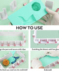 Step-by-step guide using Adjustable Molds Housing For Silicone And Resin Molds with reusable plastic frame and binder clips.