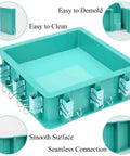 Adjustable Mold Housing Kit for Silicone Molds, square frame with clips, leak proof, reusable craft holder for resin, soap, candle molds