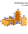 Built To Last Adjustable Oil Distribution Valve For Centralized Lubrication Systems, 2 To 6 Way Piston Distributor With 4mm Orifice, CNC Precision