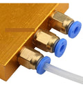 Built To Last Adjustable Oil Distribution Valve For Centralized Lubrication Systems, 2 To 6 Way Piston Distributor, 4mm Orifice close-up