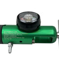Effortless Adjustable Oxygen Regulator for CGA 870 Fittings with rugged aluminum brass body, 0 to 25 LPM flow, 0 to 3000 PSI.