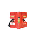Effortlessly align posts and pipes with the 340 Postrite adjustable folding post level, a magnetic, compact tool with three vials and a strap