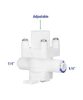 1/4 inch RO pressure reducing valve with adjustable design