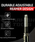Adjustable Hand Reamer Tool Set Delivers Precise Hole Finishing From 15/32 To 1-1/16 Inches In Metal And Wood With Carbon Steel Blades