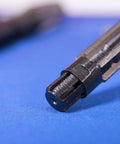 Close-up of adjustable reamer in high-speed steel 1-1/2 to 1-13/16 inch capacity with black oxide finish round shank