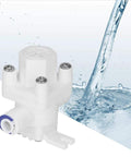 1/4 inch RO pressure reducing valve with water flow background
