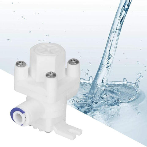 1/4 inch RO pressure reducing valve with water flow background