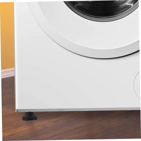 Installed Four Pack Sturdy Adjustable Furniture Leveling Pads Rubber Feet For Tables Machines Workbenches Cabinets And Heavy Duty Appliances With Shock Absorption For Stable Leveling And Easy Height Adjustment