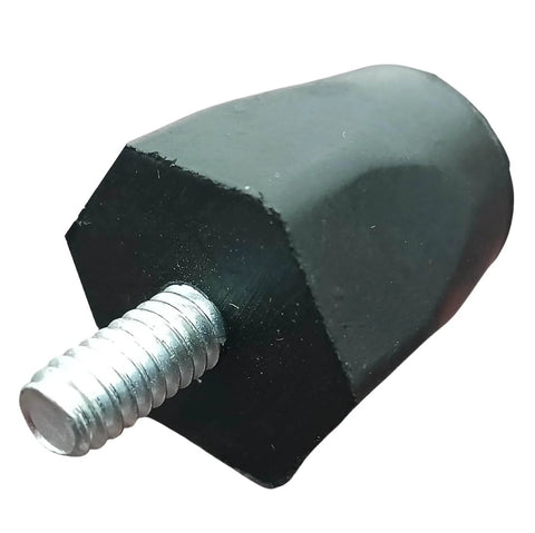 Adjustable Rubber Bumper Feet Levelers With One Quarter Twenty Thread Solid Rubber Construction 1.03 Inch Height And 0.79 Inch Base