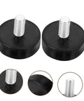Improve stability and curb noise with adjustable rubber feet levelers for furniture, cabinets, and machines; anti-slip design