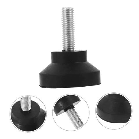 Four Pack Sturdy Adjustable Furniture Leveling Pads Rubber Feet For Tables Machines Workbenches Cabinets And Heavy Duty Appliances