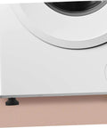 Side view of washer with Four Pack Sturdy Adjustable Furniture Leveling Pads Rubber Feet For Tables Machines Workbenches Cabinets
