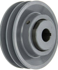 Adjustable Light Duty Sheave For 2VP56 V Belt, 1 And 3 Eighths Inch Bore, durable aluminum pulley for reliable power transmission.