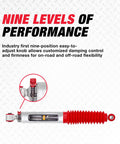 RS9000XL Adjustable Suspension Shock Absorber For Ford F150 2004 Through 2019 And Lincoln Mark LT with damping control