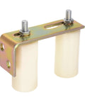 Slide Gate Guide Roller Set With 4-Inch Adjustable Nylon Rollers And L-Shape Bracket For Sliding Doors On Angle Steel Rails