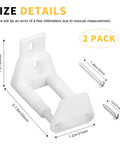 Sliding Door Guide Set With Adjustable Barn Door Hardware Floor And Wall Mount POM Plastic Includes Two Packs And Eight Screws Durable Smooth Sliding Guide For Interior Barn Doors Ideal For Home Or Studio Applications.
