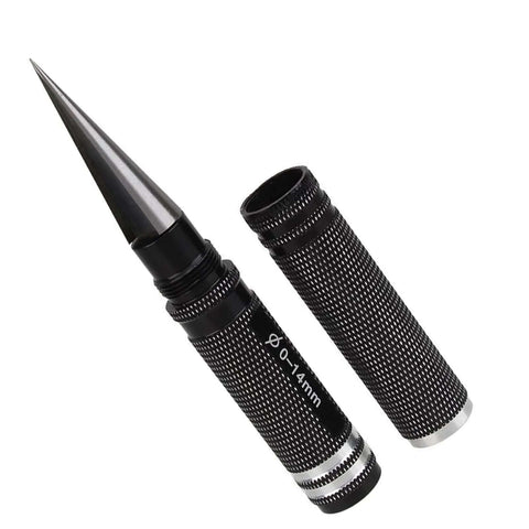 Adjustable 0 To 14mm Hole Puncher Reamer For RC Car Body Shells And Aircraft Models Stainless Steel Durable Built Tough Black Tool With Sleeve