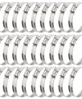 30 Pcs 3 Inch Adjustable Stainless Steel Hose Clamps Worm Gear Clamps 72 To 95mm Range Duct Clamp For Automotive Water Pipe Hose Clip
