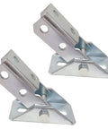 Adjustable Brace Fitting With 180 Degree Turn Joint Connector Bracket For One Half Inch Bolts In One And Five Eighths Inch Strut Channel Electrogalvanized Steel Rust Resistant High Strength Durable Two Pack