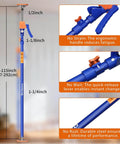 ✝️ 2PK Adjustable Telescopic Support Pole, 54-115 inch Cabinet Jack, Heavy Duty 3rd Hand Support System with ergonomic handle