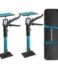 Adjustable Support Pole, Cabinet Jacks for Installing Cabinets, Telescoping Support Poles Range from 13.8'' to 24.6'' Third Hand Tool for Installation, 132 LB Capacity, 2 Packs shown with carrying case.