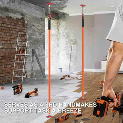 ✝️ Adjustable Support Pole, Quick-Adjustable Telescopic Rod Support System, installed in room, supports up to 154 lbs, 2PACK 57~114INCH for dust barriers