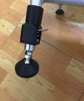 Adjustable Swivel Feet Levelers For Machines And Furniture 6 Pieces M8 Thread Built Tough Carbon Steel With Nylon Base And Rubber Pad Easy Install Leg Levelers For Stable Height And No Wobble installed on table leg