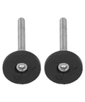 Protect floors and stabilize heavy machines with adjustable, swivel leveling feet featuring a reinforced nylon base and non-slip rubber pad.