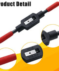 Adjustable Tap Wrench One Sixteenth To One Quarter Inch Jaw Opening 140mm Length Fits M1 To M8 Taps Tap Holder And Reamer Hand Tool For Precise Threading Beefy Grip For Your Home Shop with red handles close-up view