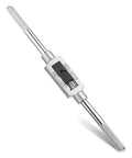 Adjustable Tap Wrench Handle M3 To M12 With 1/16 To 1/2 Inch Capacity For Pros And DIYers in silver metal