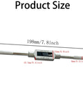 Heavy Duty Adjustable Tap Wrench Handle For Machinists, Fits Metric M3 To M12 And One Sixteenth Inch To One Half Inch Reamers, shown with dimensions