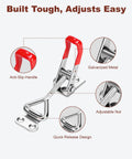 2 Pack Adjustable Toggle Latch Clamp 4001 Quick Release Clamp With 220lbs Capacity, anti-slip handle, galvanized metal, adjustable nut