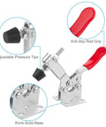Adjustable Toggle Clamp with anti-slip red finish, adjustable pressure tips, and rock-solid base. 201 B Style for woodworking.