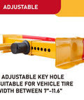 Close-up of Heavy Duty Trailer Wheel Lock 2 Pack Adjustable Wheel Clamp Anti Theft Deterrent showing adjustable holes