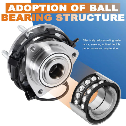 Front Wheel Hub Bearing Assembly With ABS Sensor For 2002 2009 Chevy Trailblazer 2003 2006 SSR 2002 2009 GMC Envoy