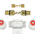 Inline 4-8 Gauge AWG Fuse Holder With 100 Amp AGU Fuses For Car Audio Alarm System Amplifier And Compressor Waterproof