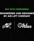 Air Lift and Atlus logos with 'Buy with Confidence' text, related to Air Bag Suspension Kit for 2022–2025 Toyota Tundra 2WD and 4WD