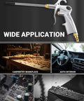 Heavy Duty Air Blow Gun Air Nozzle Blow Gun for Compressor with Bigger Pipe & Extended Nozzle, used in various applications